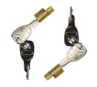 Gorise 2-Piece Heavy Duty Trailer Hitch Lock Set with 4 Keys Anti-Theft Latch Lock for 50mm Towing Connectors Compatible with Earth Daxara Maypole Trailers and Keyhole Handle