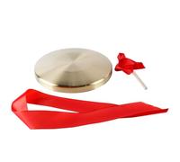 Gorise 22cm Chinese Gong with Mallet Traditional percussion instrument for orchestra church opera handcrafted cymbals with cotton rope thickened brass sonorous tone