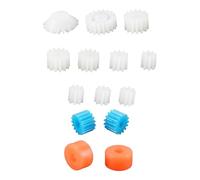 Gorise 26pcs Plastic Gears Spindle Worm Gear Mini Gears for Aircraft Car Model DIY Robot Gear Kit (2mm/2.3mm/3mm/3.17mm/4mm)