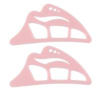 Gorise 2PCS Eyeshadow Eyeliner Stencil Tool, Professional Quick Makeup Eyeshadow Template for Make Up Beginners&Women Pink