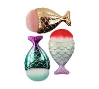 Gorise 3 Pack Makeup Brushes,Nail Art Dusting Brush Powder Brushes for Concealer/BB Cream Kabuki