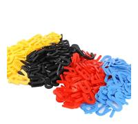 Gorise 400Pcs Plastic Shims, Horseshoe U Shims Spacers for Red 1/8", Blue 1/16", Black 1/4", Yellow 3/16" Construction Tile Leveling