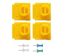 Gorise 4PCS Bee Hive Entrance Reducer, Beehive Ventilation Opening Window Nests Entrance Bee Nest Door for Beekeepers Beekeeping Tool Yellow