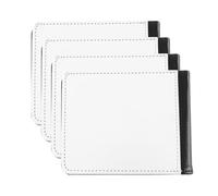 Gorise 4Pcs Heat Transfer Leather Wallet Blank for Sublimation Customizable Wallet for Men Office Travel Gift Easy Installation Bank Wallets