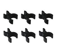 Gorise 6 Pcs French Horn Trumpet Pen Clip Brass Instrument Pencil Holder for Music Creating Make Notes Black