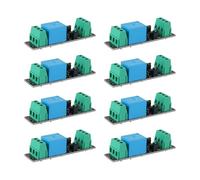 Gorise 8-Pack 3V/3.3V Single Channel Relay Module with Optocoupler Isolation High Level Trigger Power Switch Board for ESP8266 and IoT Projects 30VDC/250VAC 10A Load