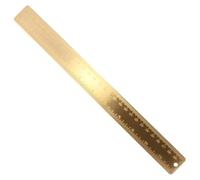Gorise Brass Ruler Metal Measuring Ruler 30cm with Double Scale Engraved for Drawing Marking Measurement Tool for Office Engineers Designers