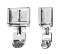 Gorise Brother Zipper Foot Two-Piece Set Ultra-Thin Universal Sewing Machine Presser Feet Compatible with Brother Singer Janome Babylock Kenmore