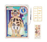 Gorise Electronic board games, suitable for 14-year-old teenagers, operation board games, doctors and cards, human anatomy model experiments, youth teaching supplies