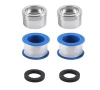 Gorise M18 To M22 Faucet Adapter 18mm Female To 22mm Male Thread Converter Chrome Aerator Adapter for Kitchen and Bathroom Faucets Compatible with Water Filter Hose and Purifier Connections