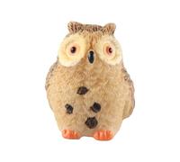 Gorise Mini Resin Owl Figurine Moss Landscape Creative Footed Owl Decoration for Fairy Gardens and Miniature Gardens