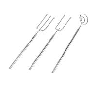 Gorise SET OF 3 STAINLESS STEEL 304 CHOCOLATE FORKS PROFESSIONAL PRALINE & TRUFFLE TOOLS WITH GRID DESIGN FOR FONTAINE, DIY DESSERTS, BAKING ACCESSORIES AND CANDISH MAKING