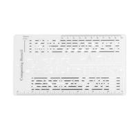 Gorise Song Composing Template Stencil Staff Drawing Ruler Composer Number Symbols Notation Manuscript Tool for Composers and Music Enthusiasts