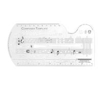 Gorise Song Writer's Composing Template Stencil Staff Drawing Ruler Composer Number Symbols Notation Manuscript Tool Enduring for Music Notes