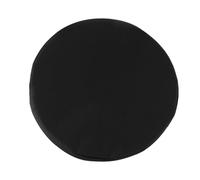 Gorise Universal Round Stool Cushion 25cm Telescopic Seat Cushion for Indoor/Outdoor Use Waterproof Oxford Cloth and Foam Pad Portable Folding Design (Black, Modern Style)