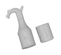 Gorise Window Opener Pole Hook,Set of Hook and Non Slip Base,Universal Swan Shaped for Skylight Window, Loft Attic, Blinds,Sash