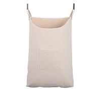 GORISEN Laundry Collector, Laundry Hamper, Door Hanging Laundry bag with hooks (Beige, 65Liters)