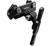 GORIX Bicycle Bottle Cage Adapter Mount Adjustable MTB Road Bike Handlebar Water Bottle Holder Seat Post Mount (GX-SDLBC) (Matt Black)