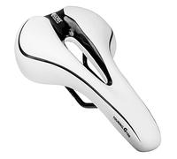GORIX Bicycle Saddle Seat Comfortable Cushion with Rail Mountain Road Bicycle for Men and Women (GX-C19) (White × Black)