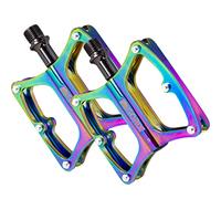 GORIX Bike Flat Pedals Oil Slick Wide Lightweight with Non-Slip Pin Spike Road Mountain MTB Bicycle(Global Edition) (GX-OIL11)