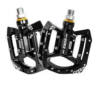 GORIX Bike Flat Pedals Oil Slick Wide Lightweight with Non-Slip Spike Pin CNC Road Mountain MTB Bicycle(GX-FY960)