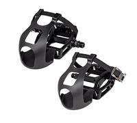 GORIX Bike Flat Pedals Toe Clip Set With Strap Road Mountain MTB Spin Bike Bicycle (GX-TOE829)