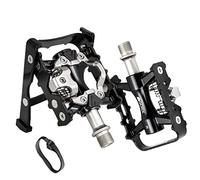 GORIX Bike Pedals Built-in Stand Pedal One Side Flat Binding Pedal Cleat Set MTB Road Mountain Bicycle(GX-PMXK106)