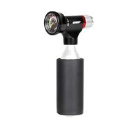 GORIX Bike Portable Pump Bicycle Air Pump CO2 inflator with Air Gauge Cylinder-Type CO2 Head Presta Schraeder (GX-COHM)