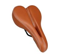 GORIX Bike Saddle Seat Brown Thick Comfortable Cushion Soft Wide Shock Absorption Mountain Road Bicycle (GO-Max801)
