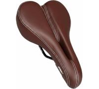 GORIX Bike Saddle Seat Brown Thick Comfortable Cushion Soft Wide Shock Absorption Mountain Road Bicycle (Dark Brown (Classic802-DB))