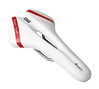 GORIX Bike Saddle Seat Comfortable Cushion with Rail Mountain Road Bicycle for Men and Women (A6-1) (White×Red)