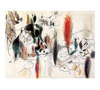 Gorky Arshile Composition II Expressionist Painting Art Print Canvas Premium Wall Decor Poster Mural