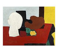 Gorky Still Life Red Yellow Abstract Painting Art Print Canvas Premium Wall Decor Poster Mural