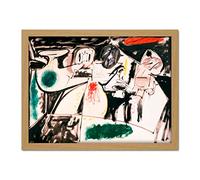 Gorky The Last Painting Abstract Expressionist Large Framed Art Print Poster Wall Decor 18x24 in