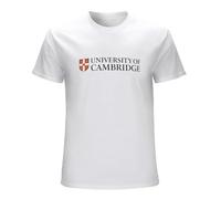 GorLanssy Men's University of Cambridge Logo T Shirt White M