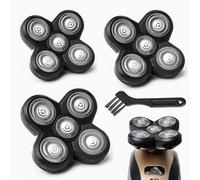 GORLENT 3-Pack Pro 5 Replacement Blades Refills for Freebirds Bald Head Shavers, Shaver Replacement Head for a Close and Smooth Shaving Experience