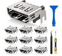 Gorliskl 10 Pack Replacement Port for Sony PlayStation 5 PS5 Display Socket Jack Interface Connector Repair Kit
