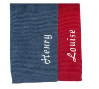 gorm Custom Name Kids Knit Scarf,Personalised Embroidered Name, Soft and Warm Winter Essential,Customised Scarf With Name, Multicolor, 25cmx20cmx3cm
