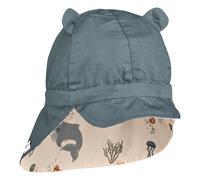 LIEWOOD - Kid's Gorm Reversible Sun Hat with Ears - Cap size 41-43 cm - 0-3 Months, sand