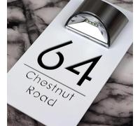gorm Personalized Solar 3d House Number Sign House Numbers for Outside Light Up,solar Address Signs for Yard,solar House Number Sign,Custom House Numbers and Address Sign LED (White Black,15x29cm)