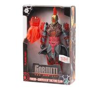 GORMITI THE NEW ERA, Fireon Zane Fire Clan Action Figure, 27cm Articulated Hero with Red Silver Armour and Fire Fist Accessory, Collectible Toy for Kids Aged 4+