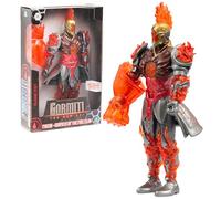 GORMITI THE NEW ERA, Fireon Zane Fire Clan Action Figure, 27cm Articulated Hero with Red Silver Armour and Fire Fist Accessory, Collectible Toy for Kids Aged 4+