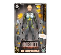 GORMITI THE NEW ERA, Scion of the Air Clan Skye, 27 cm Articulated Action Figure, Gormiti Character with Removable Armor and Helmet, Silver Effect Armor, for Children from 4 Years Old