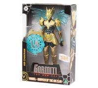 GORMITI THE NEW ERA, Windel Skye Air Clan Action Figure, 27cm Articulated Hero with Black Gold Armour and Energy Chakra Accessory, Collectible Toy for Kids Aged 4+