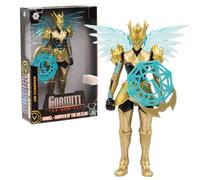 GORMITI THE NEW ERA, Windel Skye Air Clan Action Figure, 27cm Articulated Hero with Black Gold Armour and Energy Chakra Accessory, Collectible Toy for Kids Aged 4+