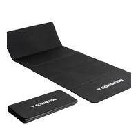 GORNATION Foldable Yoga Mat 180×65 cm, Exercise Mat with Carry Strap, Non-Slip Workout Mat for Calisthenics, Pilates, Stretching & Home Gym Training, Fitness Mat for Mobility & Core Work