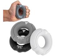 GORNATION Grip Strength Trainers, 3 Resistance Levels for Forearm & Hand Training, Portable Silicone Hand Grippers for Progressive Strength Building
