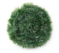 GORNNEW 15M/50Feet Green Christmas Garland, Soft Artificial Pine Vine for Indoor and Outdoor Holiday Decorations, 3.5 inches in Width Perfect for Christmas Trees, Staircases, Fireplaces, and Parties