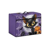 Goronwyfloyd Black Cat Web and Pumpkin Sewing Machine Cover Foldable and Lightweight Cover for Sewing Machine Universal for Most Singer and Brother Sewing Machine Halloween Decor