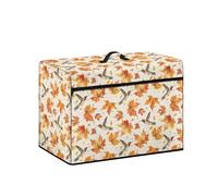 Goronwyfloyd Maple Leaves and Hummingbird Sewing Machine Cover Stain Resistant Dust Cover for Most Standard Singer and Brother Sewing Machine Fall Thanksgiving Decor